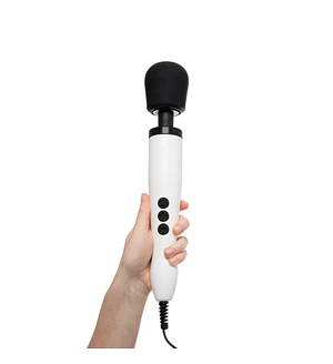 Вібромасажер DOXY Original White, дуже потужний, живлення 220В, пульсівні вібрації