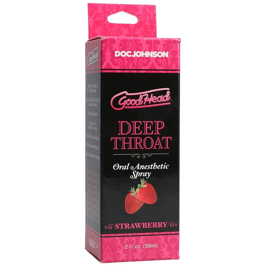 Спрей для мінету Doc Johnson GoodHead DeepThroat Spray - Sweet Strawberry 59мл (м'яте паковання)