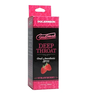 Спрей для мінету Doc Johnson GoodHead DeepThroat Spray - Sweet Strawberry 59мл (м'яте паковання)