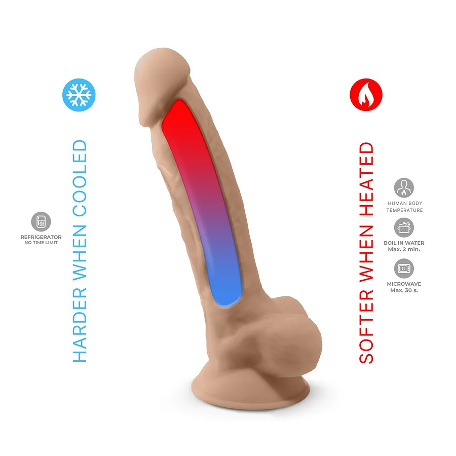 Фалоімітатор SilexD Vetus, двошаровий, силікон + Silexpan