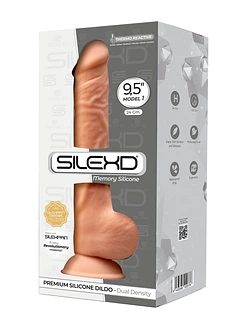 Фалоімітатор SilexD Kevin Flesh (MODEL 1 size 9.5in), двошаровий, силікон + Silexpan, діаметр 4,5 см