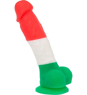 Кольоровий фалоімітатор ADDICTION - LEONARDO - 7 "- 3 COLOURS, 17,8 см, силікон, вібропуля в подарун