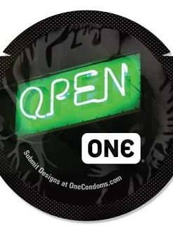 Набір презервативів ONE Glowing Pleasures, 100 шт, світяться в темряві, зі змазкою, паковання-тубус