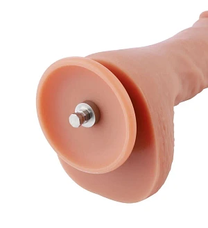 Ультрареалістичний фалоімітатор для секс-машин Hismith 8.3″ 2-layers Silicone Flesh Dildo, 2-шаровий