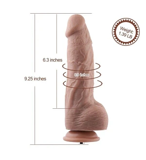 Гнучкий фалоімітатор для секс-машин Hismith 9.25″ Silicone Dildo, система KlicLok