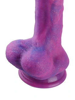 Фалоімітатор 8.2″ з вібрацією для секс-машин Hismith Purple Silicone Dildo with Vibe, KlicLok