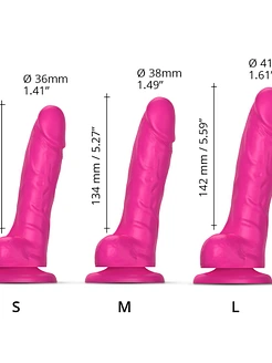 Реалістичний фалоімітатор Strap-On-Me Sliding Skin Realistic Dildo M, ефект рухливої шкіри