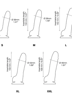 Реалістичний фалоімітатор Strap-On-Me Sliding Skin Realistic Dildo M, ефект рухливої шкіри