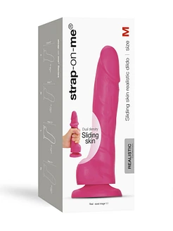 Реалістичний фалоімітатор Strap-On-Me Sliding Skin Realistic Dildo M, ефект рухливої шкіри