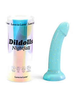 Дилдо з блискітками Love To Love DILDOLLS - NIGHTFALL, ультрам’який