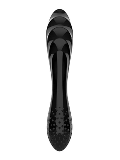 Двосторонній скляний дилдо Satisfyer Dazzling Crystal 1, дуже міцний, без стопера