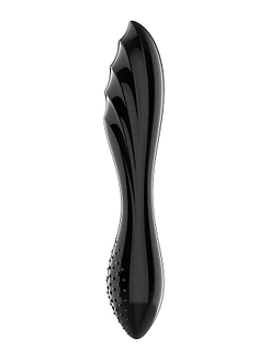 Двосторонній скляний дилдо Satisfyer Dazzling Crystal 1, дуже міцний, без стопера