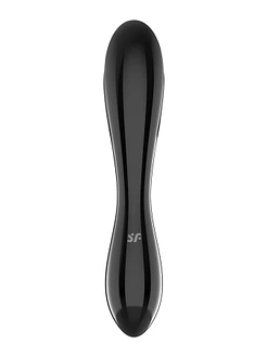 Двосторонній скляний дилдо Satisfyer Dazzling Crystal 1, дуже міцний, без стопера