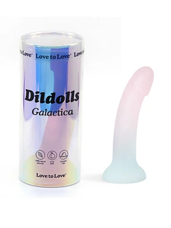 Дилдо з градієнтом та блискітками Love To Love Dildolls — Galactica, ультрам’який