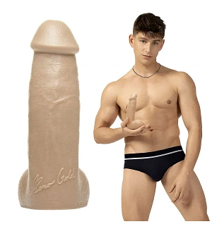 Фалоімітатор Fleshjack Boys: Reno Gold Dildo, за зліпком пеніса порноактора