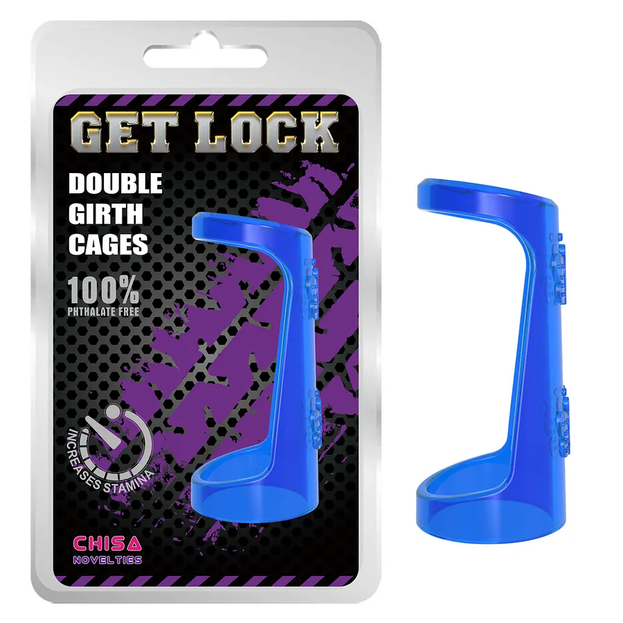 Ерекційне кільце Chisa Get Lock Double Girth Cages з двома кріпленнями