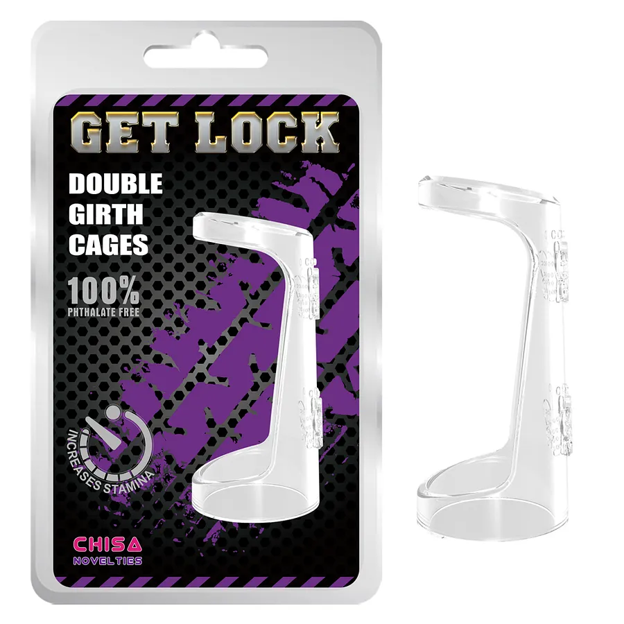 Ерекційне кільце Chisa Get Lock Double Girth Cages з двома кріпленнями