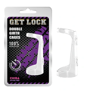 Ерекційне кільце Chisa Get Lock Double Girth Cages з двома кріпленнями