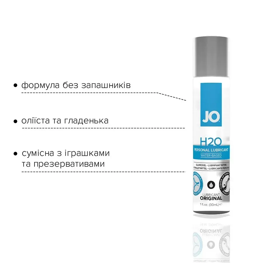Лубрикант на водній основі System JO H2O ORIGINAL оліїста і гладенька, рослинний гліцерин