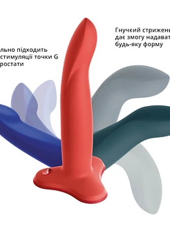Фалоімітатор Fun Factory LIMBA FLEX L, колір морської хвилі, гнучкий, з ефектом пам’яті, підходить для точки G
