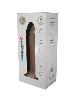Фалоімітатор SilexD Flesh (MODEL 2 size 8in) Liquid Silicone, підходить для Apollo S та L
