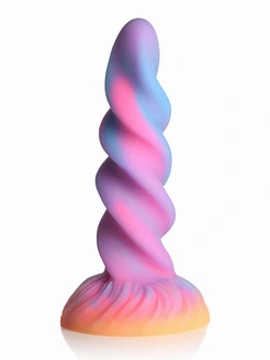 Фентезійний фалоімітатор Creature Cocks Glow-in-the-Dark Unicorn Dildo, світиться в темряві, 20,6 см
