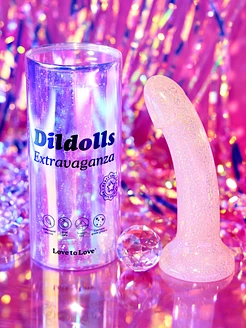 Дилдо з блискітками Love To Love DILDOLLS - EXTRAVAGANZA, ультрам’який