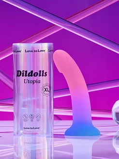 Дилдо з кольоровим градієнтом Love To Love DILDOLLS - UTOPIA XL ультрам'який