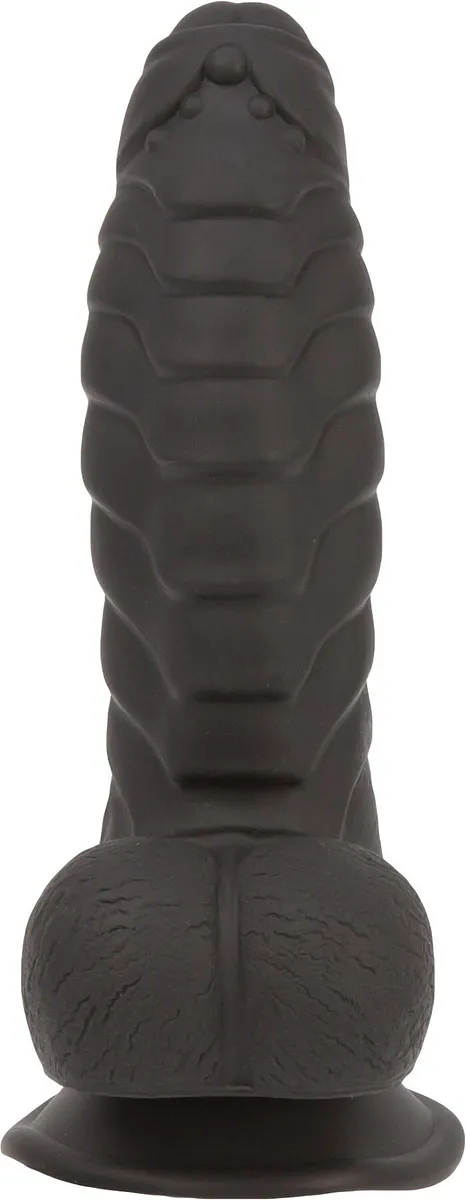 Фалоімітатор ADDICTION Ben 7" Dildo With Balls Black, віброкуля в подарунок
