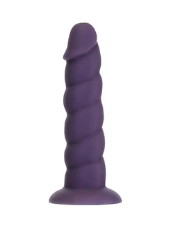 Фалоімітатор Fantasy by Addiction Unicorn Dildo 7” Purple, віброкуля в подарунок