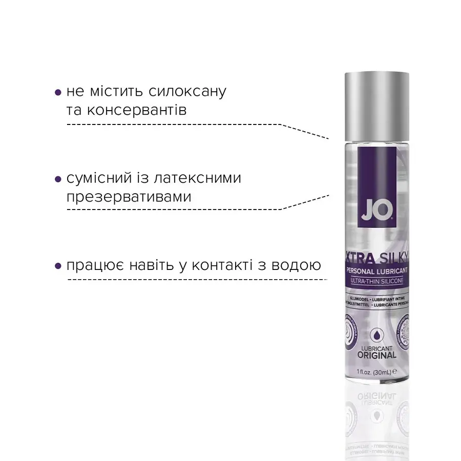 Лубрикант на силіконовій System JO Xtra Silky Silicone