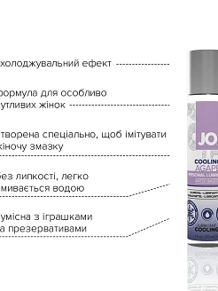 Лубрикант на водній основі System JO AGAPE - COOLING без гліцерину, гліколю та парабенів