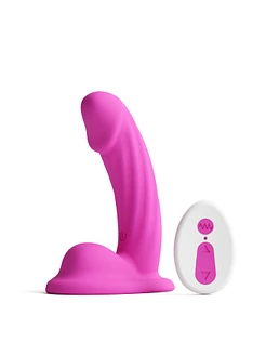 Ділдо з вібрацією NS Novelties Colours - Curve - Vibrating - 5" Dildo - Pink