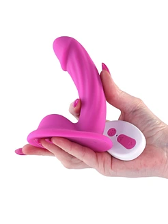 Ділдо з вібрацією NS Novelties Colours - Curve - Vibrating - 5" Dildo - Pink
