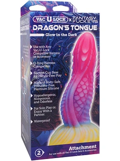 Фентезійний фалоімітатор Doc Johnson Vac-U-Lock x Fantasy Fuckers Dragon's Tongue