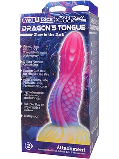 Фентезійний фалоімітатор Doc Johnson Vac-U-Lock x Fantasy Fuckers Dragon's Tongue