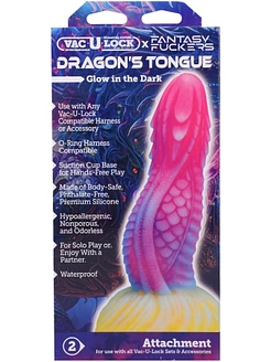 Фентезійний фалоімітатор Doc Johnson Vac-U-Lock x Fantasy Fuckers Dragon's Tongue