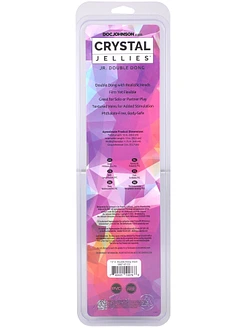 Фалоімітатор двосторонній Doc Johnson Crystal Jellies 12" Jr. Double Dong Teal