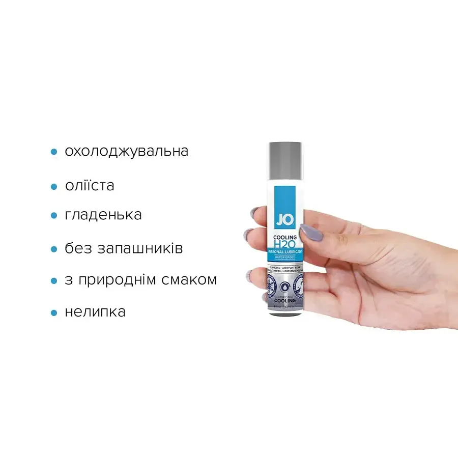 Лубрикант на водній основі  System JO H2O COOLING з ментолом, рослинний гліцерин