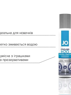 Лубрикант на водній основі  System JO H2O COOLING з ментолом, рослинний гліцерин
