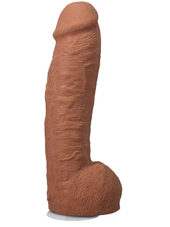 Фалоімітатор Doc Johnson The Realistic Cock ULTRASKYN - 12 Inch Hung with Balls Caramel