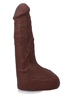 Фалоімітатор, що кінчає Doc Johnson The Realistic Cock ULTRASKYN - Squirting 9,5 Inch Chocolate