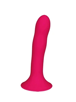 Дилдо з присоскою Adrien Lastic Hitsens 4 Pink, відмінно для страпона, діаметр 3,7см, довжина 17,8см