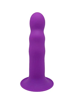 Дилдо з присоскою Adrien Lastic Hitsens 3 Purple, відмінно для страпона, діам. 4,1см, довжина 18,2см