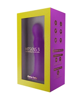 Дилдо з присоскою Adrien Lastic Hitsens 3 Purple, відмінно для страпона, діам. 4,1см, довжина 18,2см