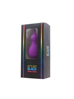 Анальна пробка Adrien Lastic Amuse Medium Purple (M) з двома переходами, макс. діаметр 3,6 см