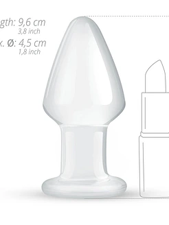 Скляна анальна пробка Gildo Glass Buttplug No. 25