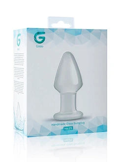 Скляна анальна пробка Gildo Glass Buttplug No. 25