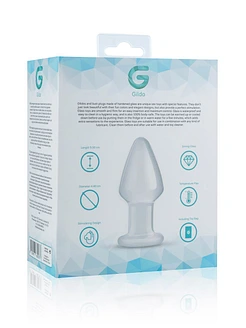 Скляна анальна пробка Gildo Glass Buttplug No. 25