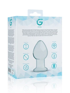 Скляна анальна пробка Gildo Glass Buttplug No. 26